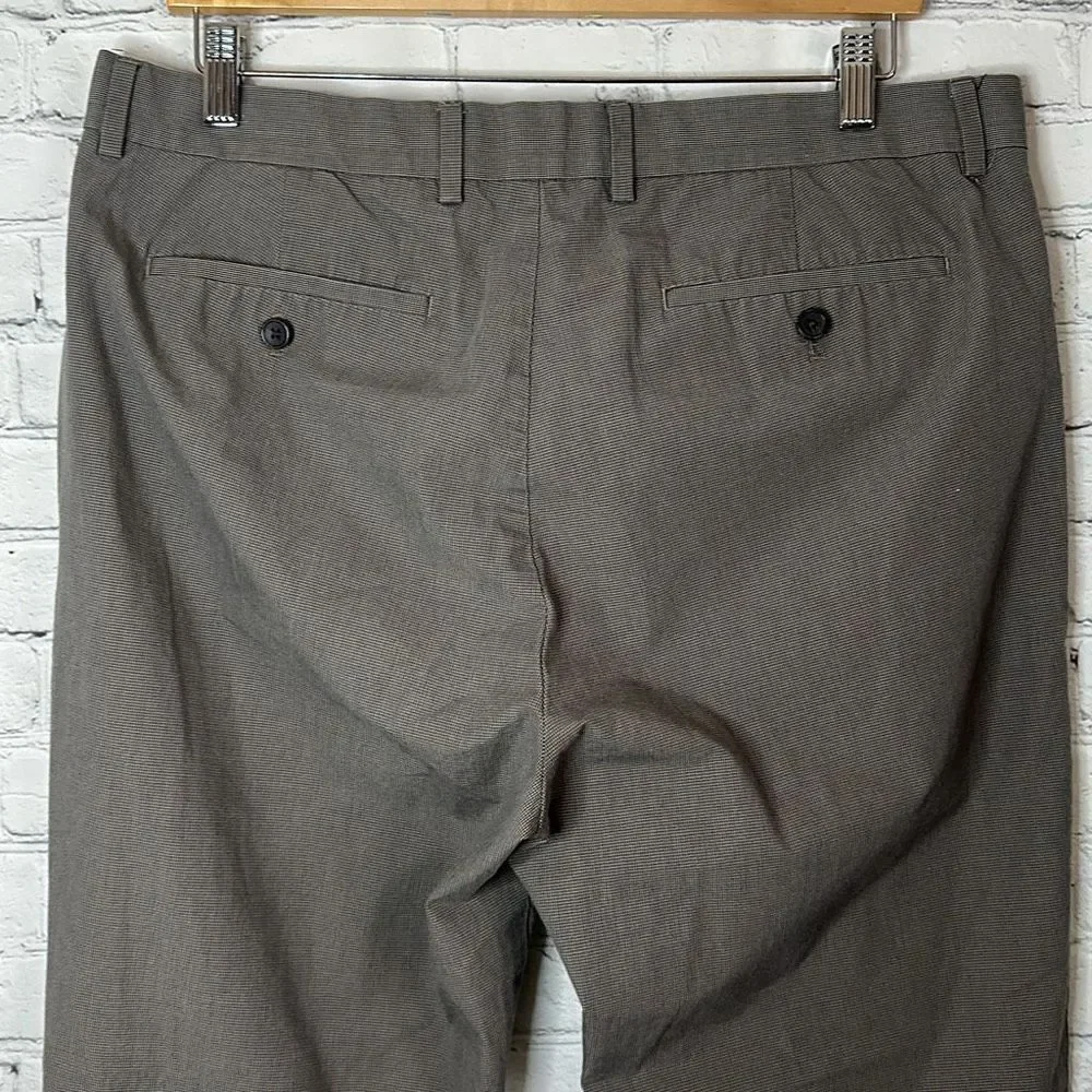 Banana Republic Non Iron Tailored‎ Slim Fit size 35x32 Brown Dress Pants